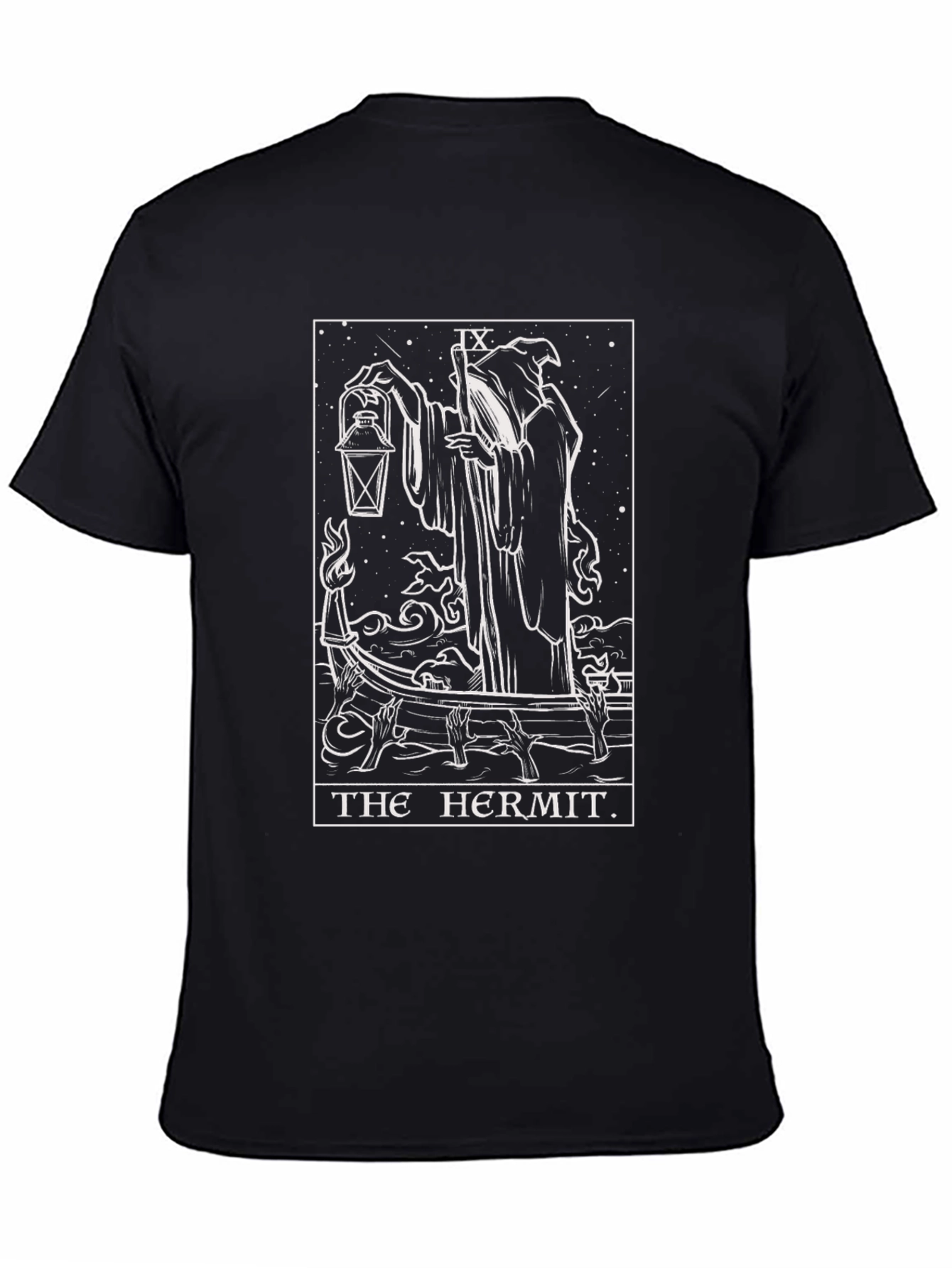 The Hermit Tarot Card Graphic T-Shirt
