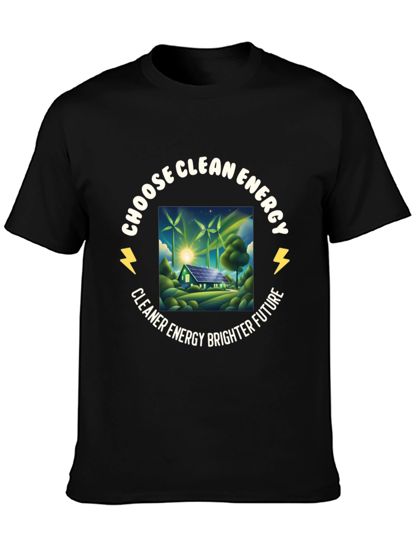 Eco-Friendly Choose Clean Energy Graphic Tee