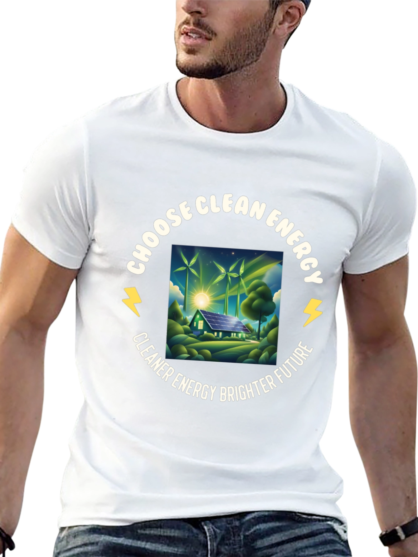 Eco-Friendly Choose Clean Energy Graphic Tee