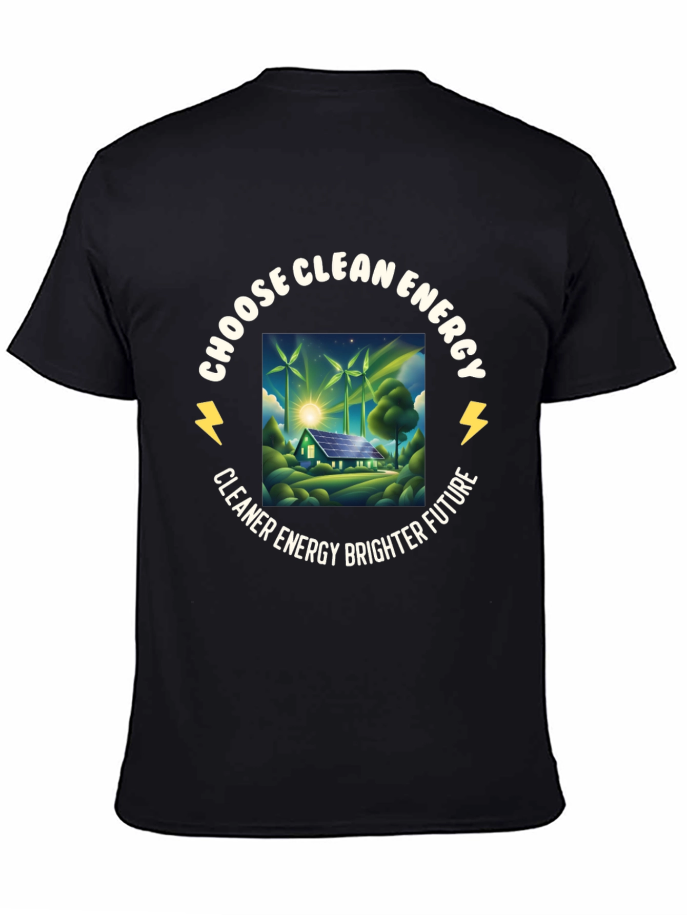 Eco-Friendly Choose Clean Energy Graphic Tee