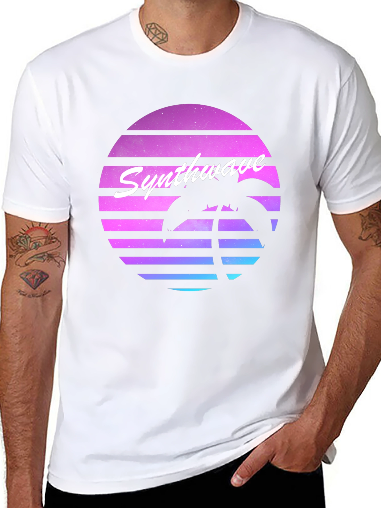 Synthwave Retro Palm Tree T-Shirt