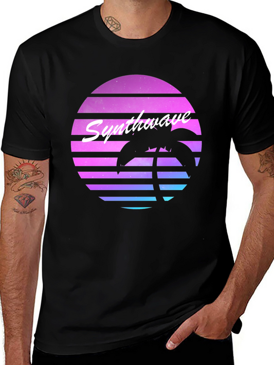 Synthwave Retro Palm Tree T-Shirt