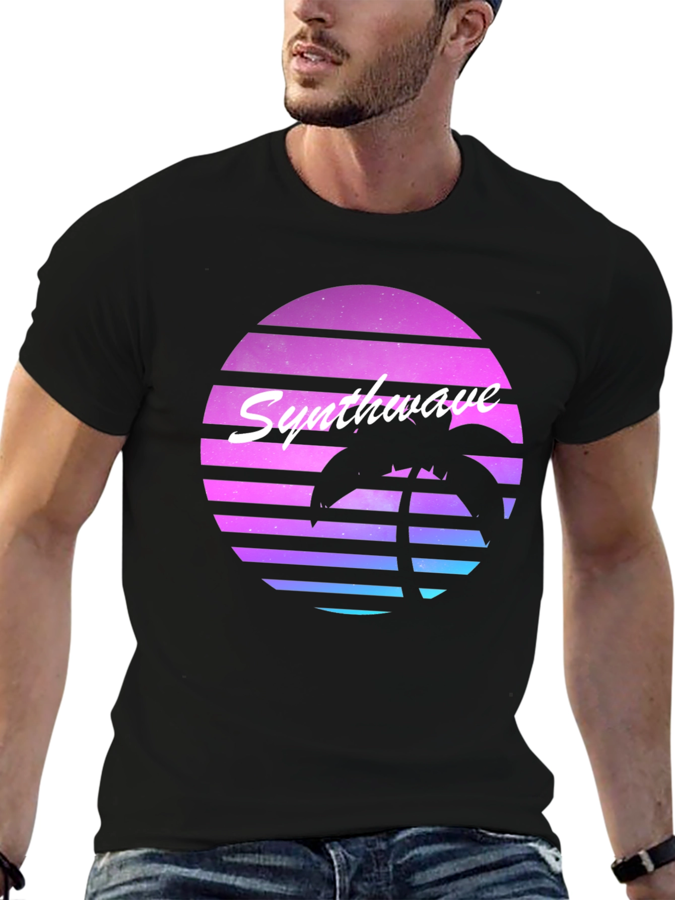 Synthwave Retro Palm Tree T-Shirt