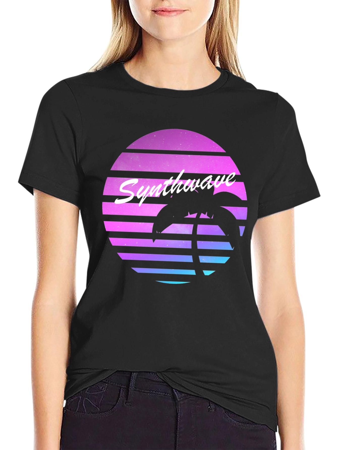 Synthwave Retro Palm Tree T-Shirt