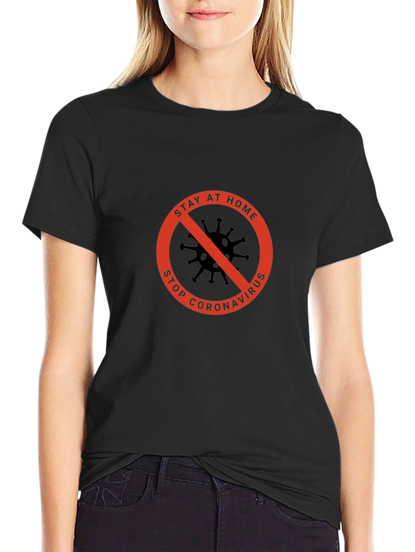 Stay Home Stop Coronavirus Graphic Tee