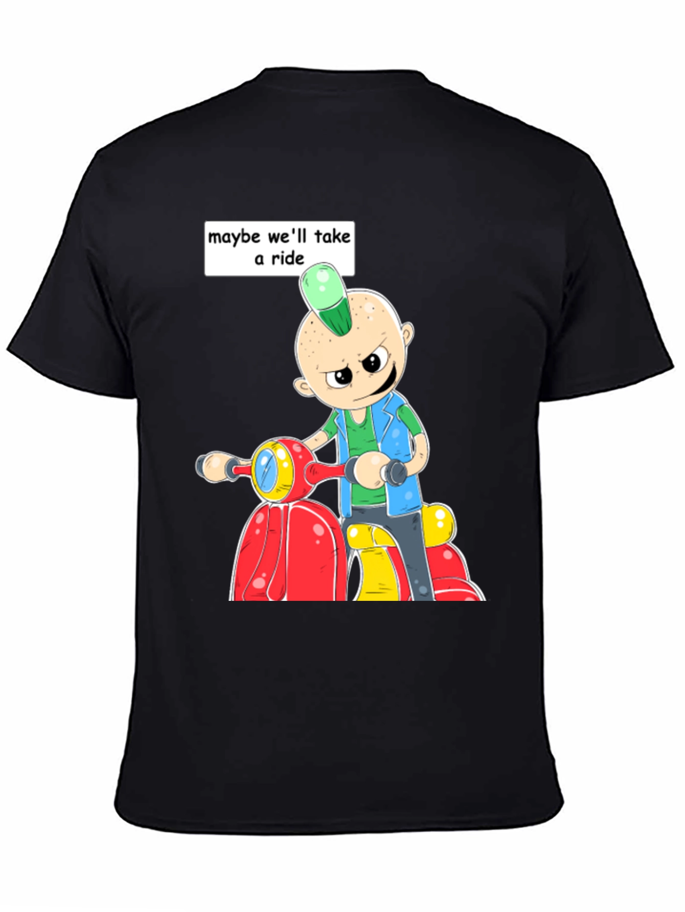 Cartoon Scooter T-Shirt: Maybe Well Take A Ride