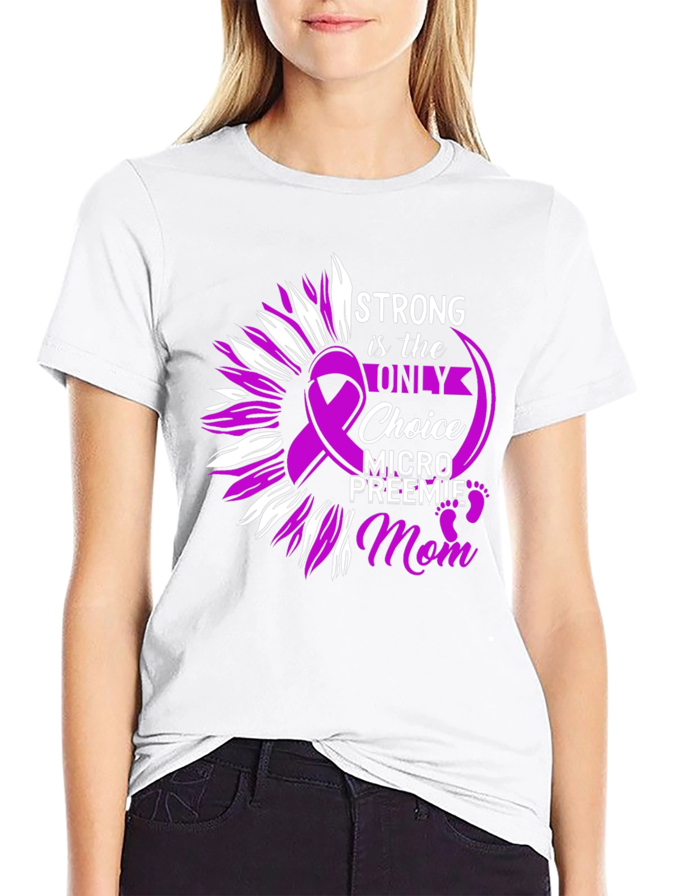 Strong Mom T-Shirt: Preemie Awareness