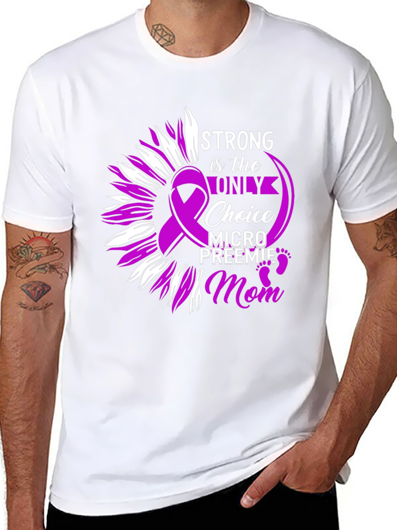 Strong Mom T-Shirt: Preemie Awareness