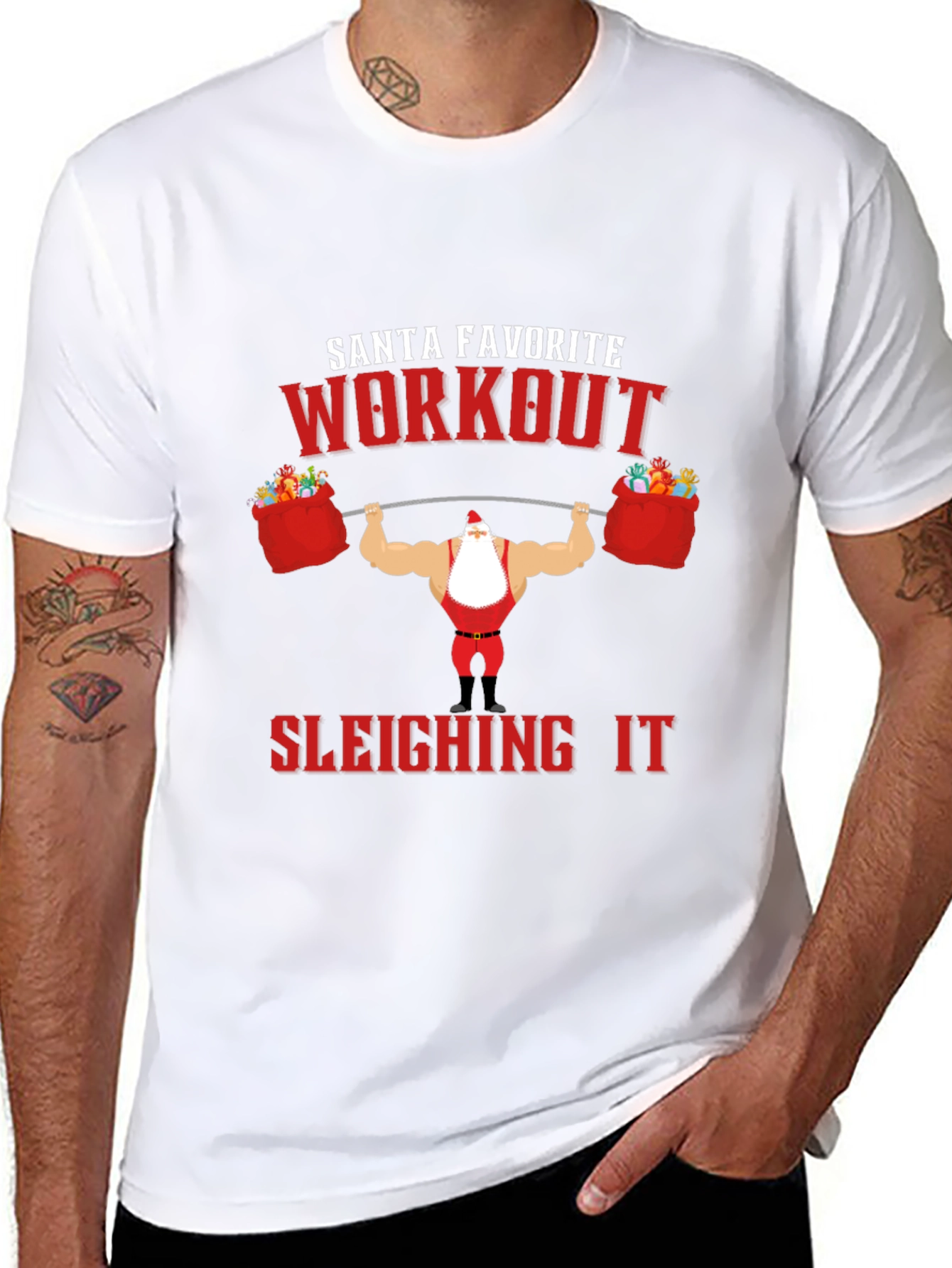 Santas Favorite Workout T-Shirt
