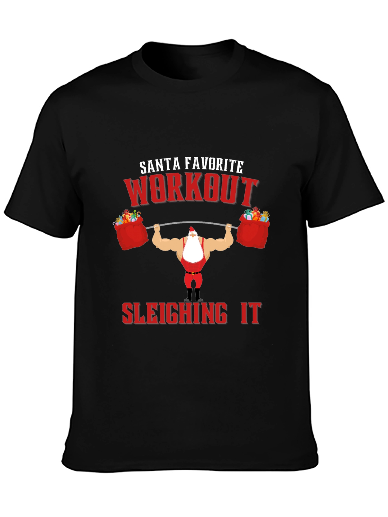 Santas Favorite Workout T-Shirt