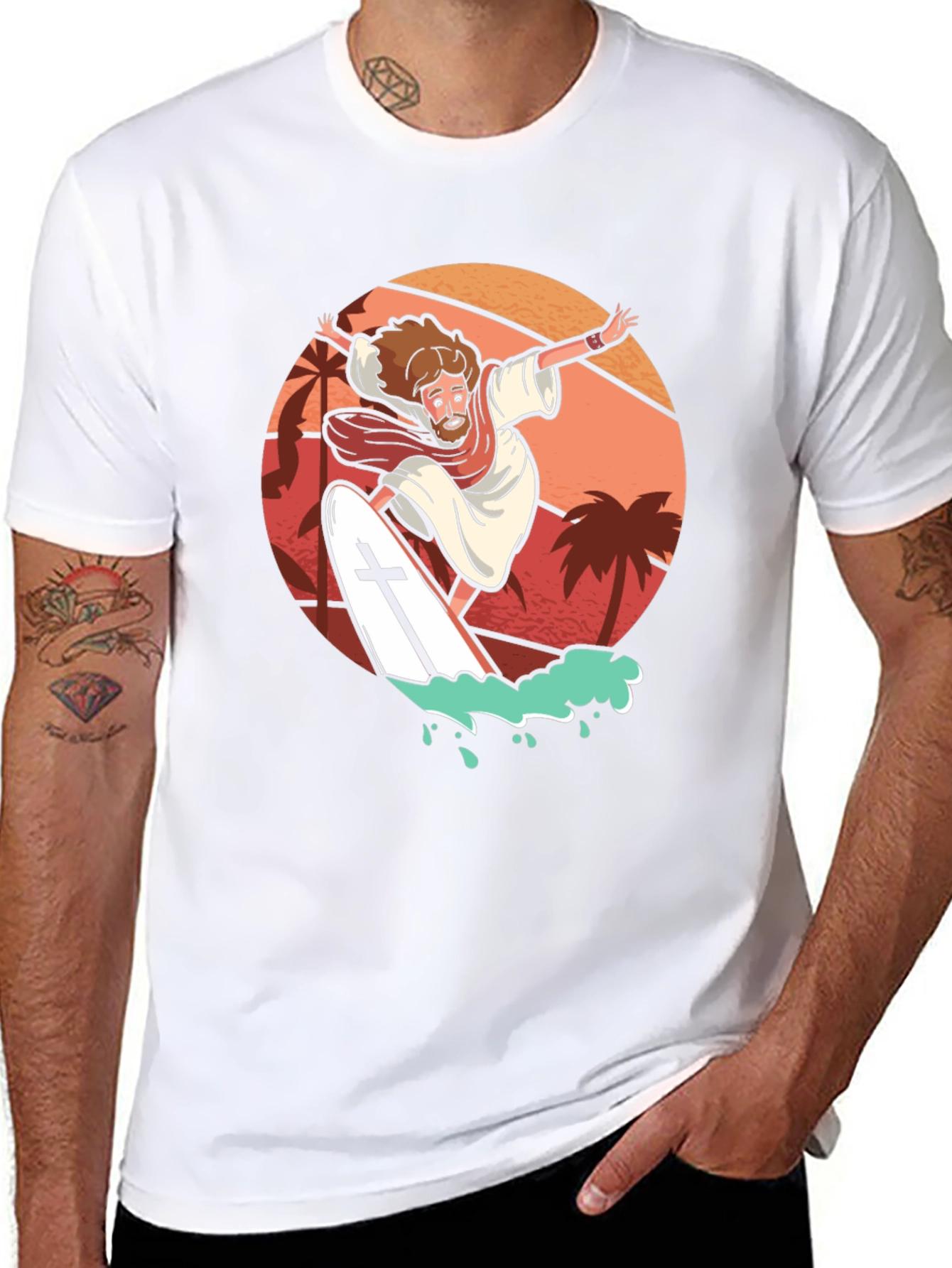Surfing Jesus T-Shirt: Faith & Fun