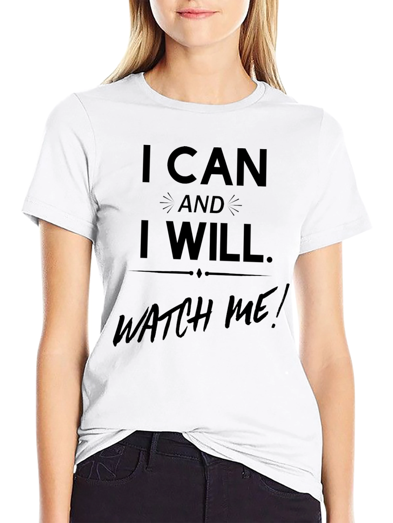 Inspirational I Can and I Will Mens T-Shirt
