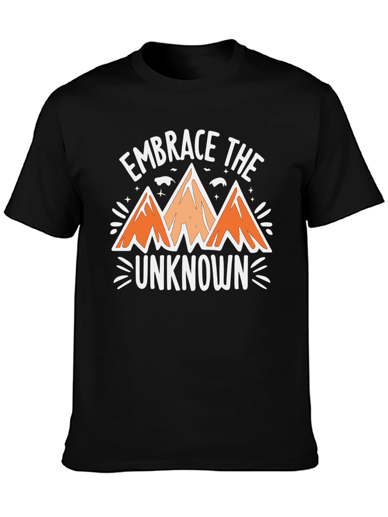 Embrace the Unknown Black Graphic Tee