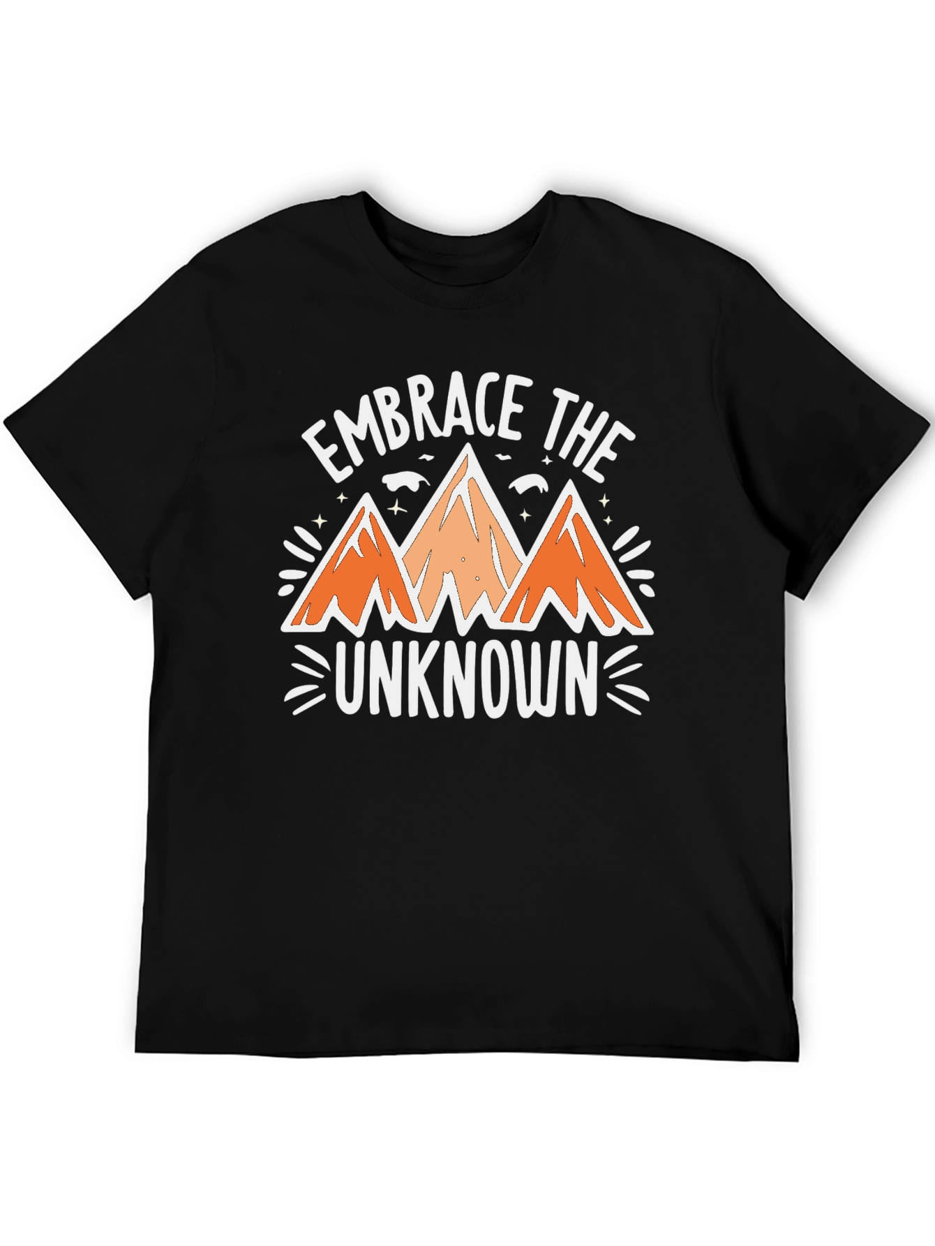 Embrace the Unknown Black Graphic Tee