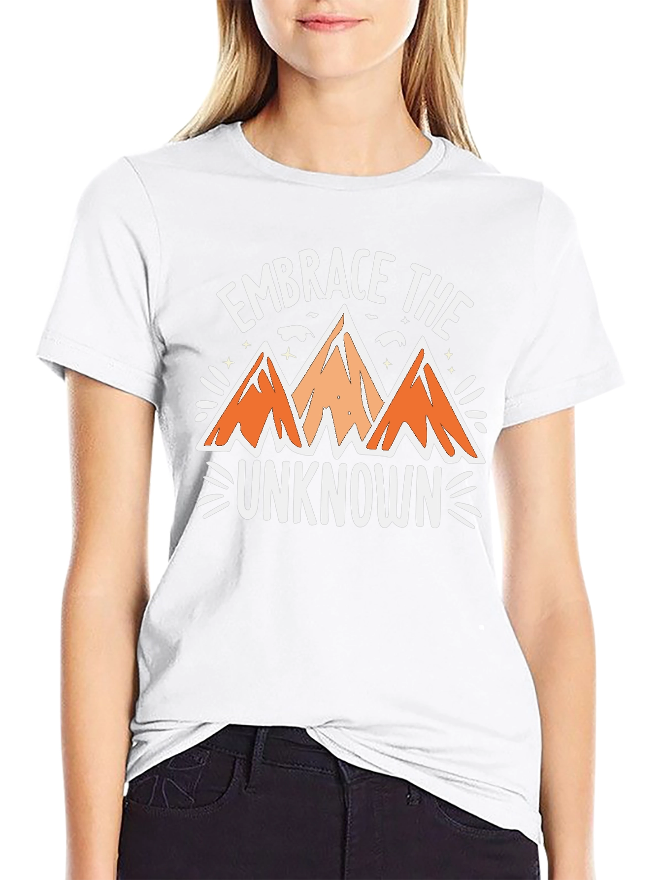 Embrace the Unknown Black Graphic Tee