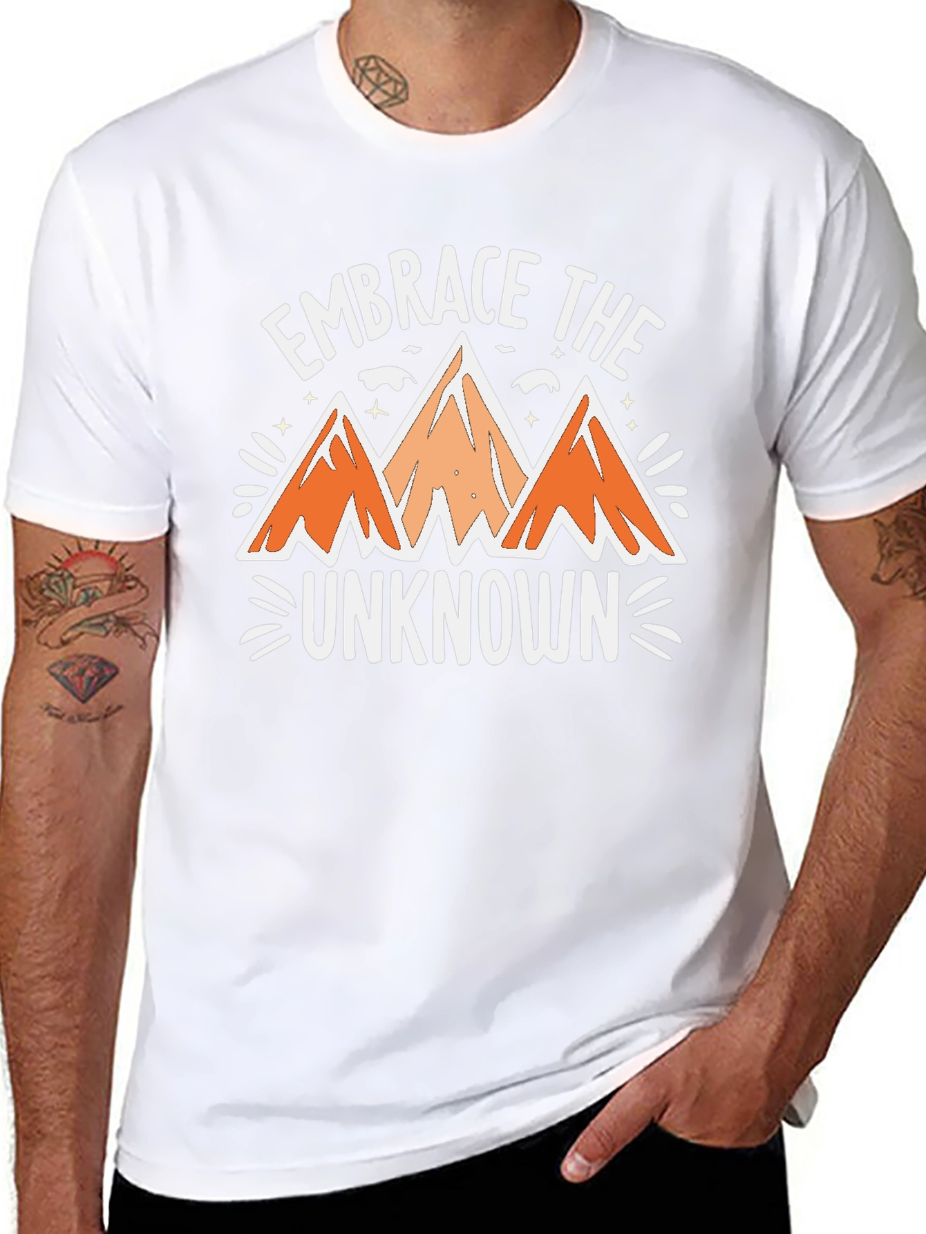 Embrace the Unknown Black Graphic Tee
