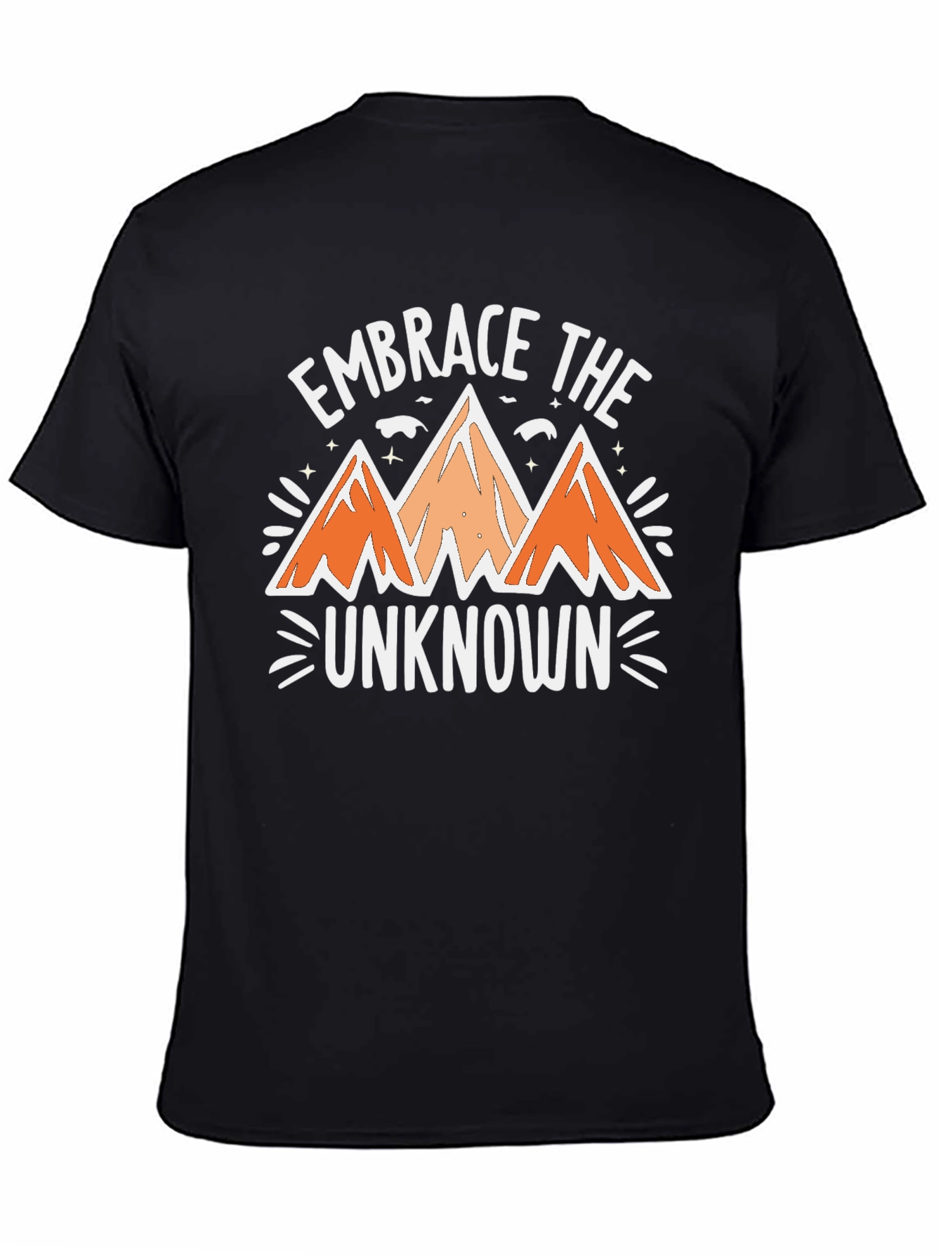 Embrace the Unknown Black Graphic Tee