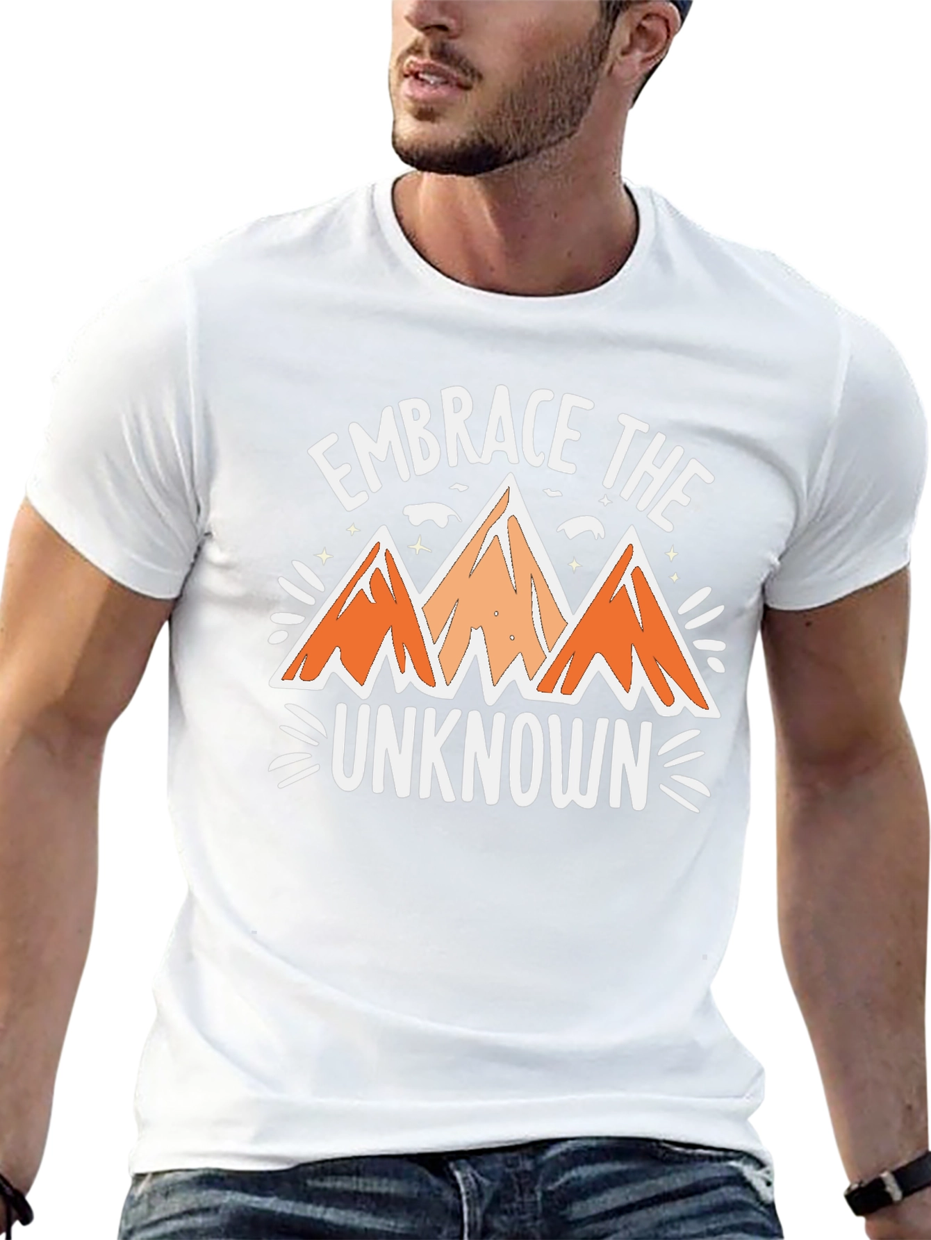 Embrace the Unknown Black Graphic Tee