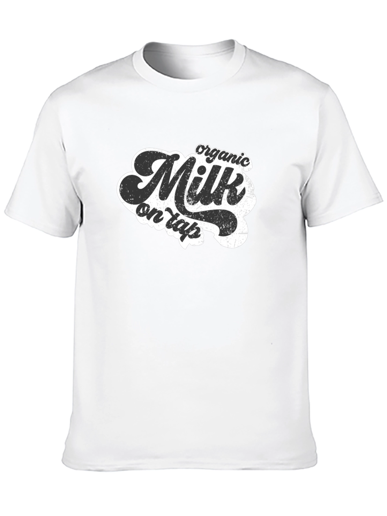 Organic Milk on Tap T-Shirt - Retro Style