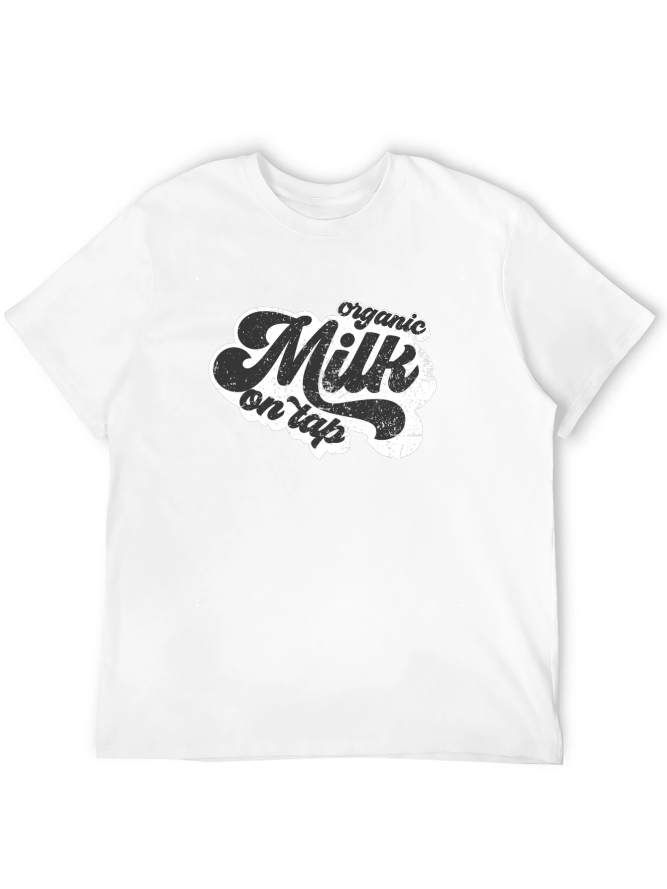 Organic Milk on Tap T-Shirt - Retro Style