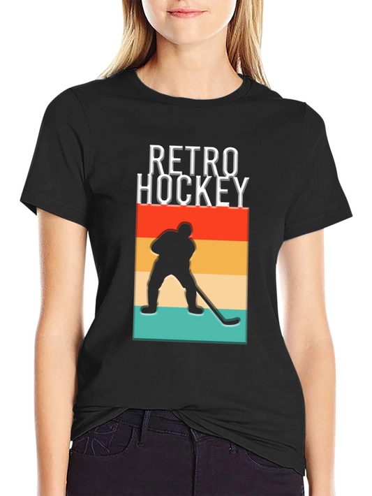 Retro Hockey Graphic T-Shirt - Stylish and Comfortable