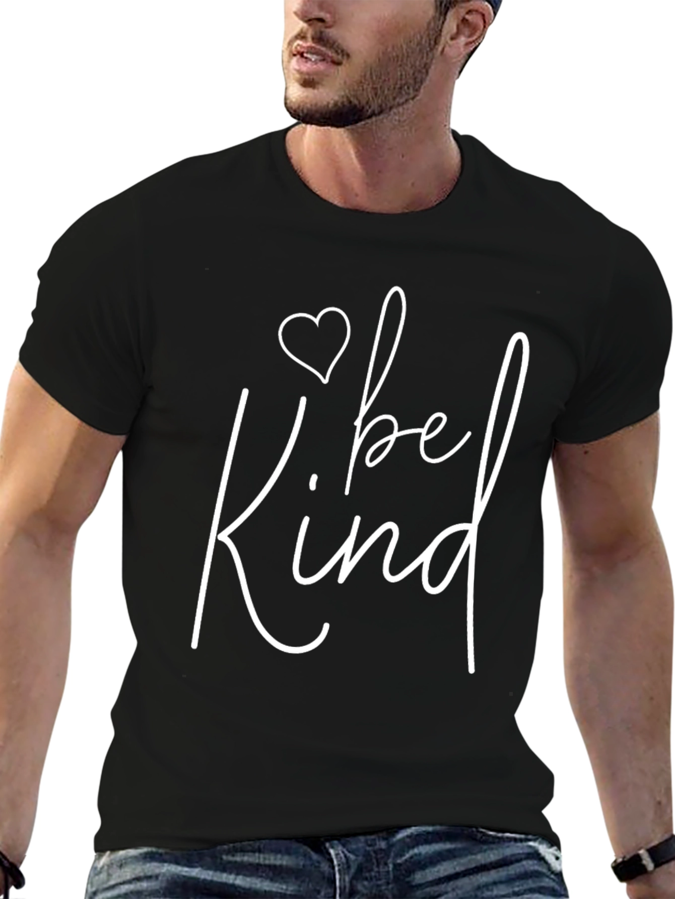 Be Kind Graphic Tee - Black Casual T-Shirt