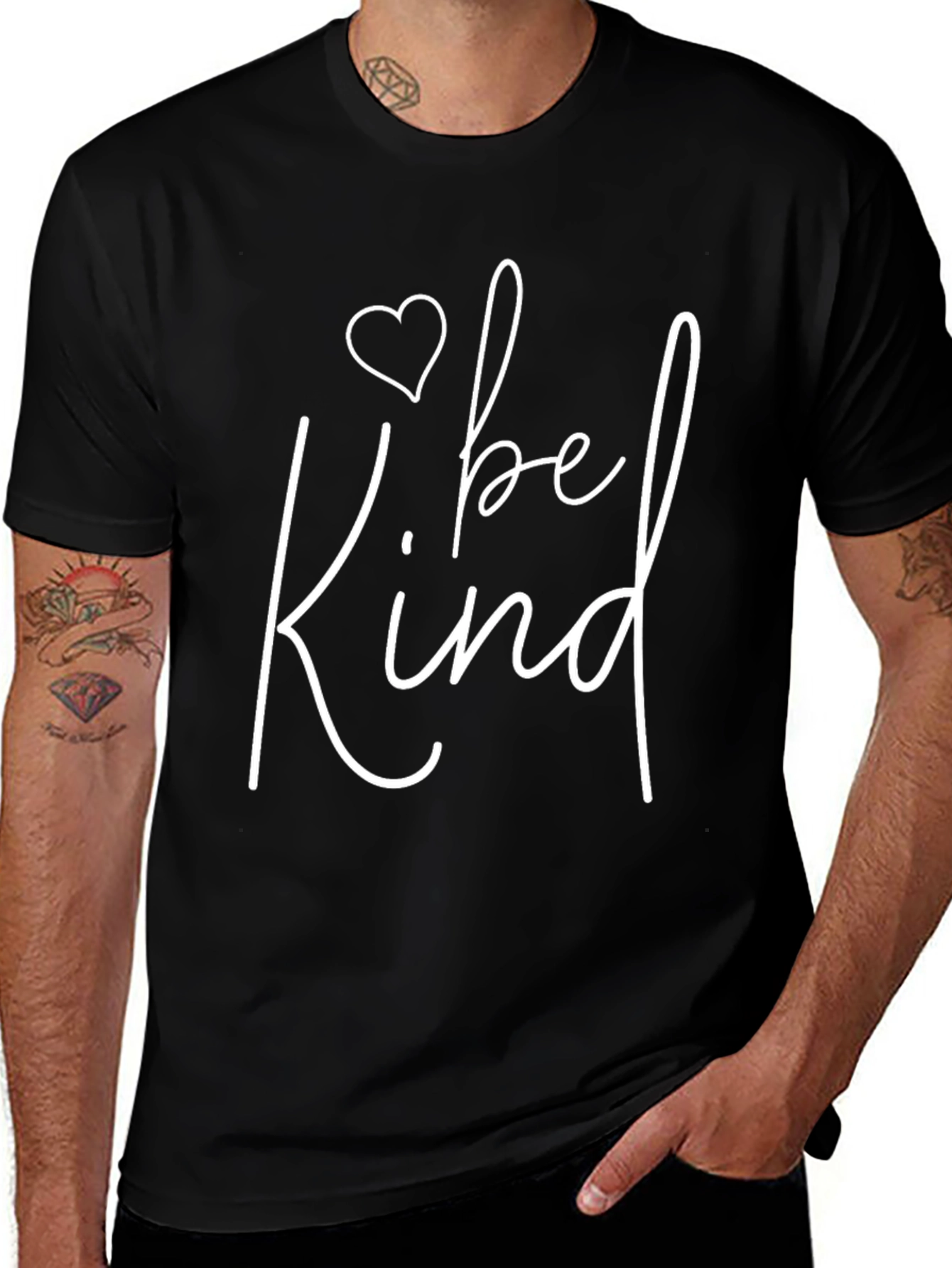 Be Kind Graphic Tee - Black Casual T-Shirt
