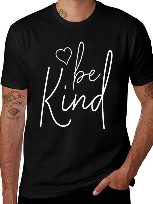 Be Kind Graphic Tee - Black Casual T-Shirt