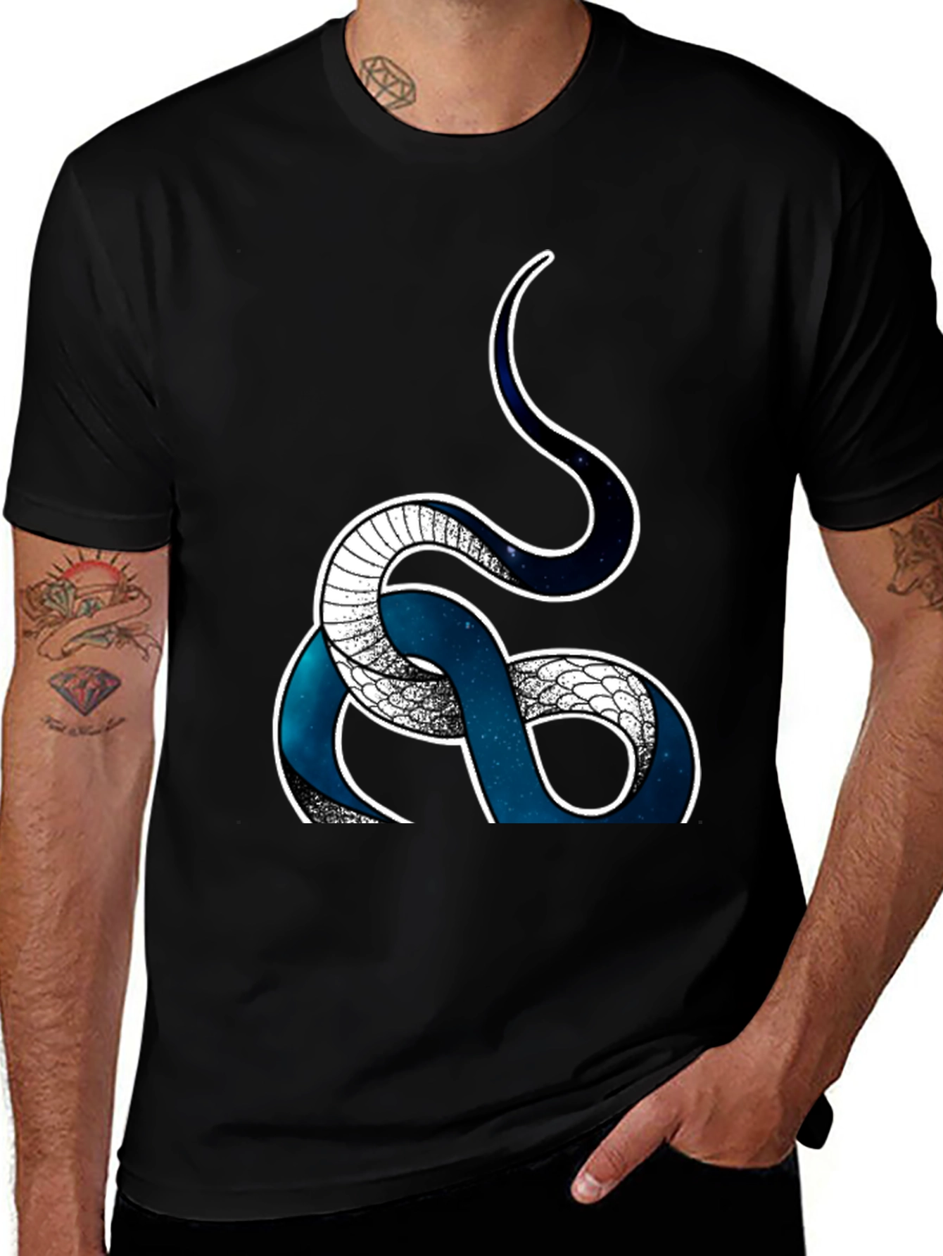 Serpent T-Shirt - Galaxy Snake Graphic Tee