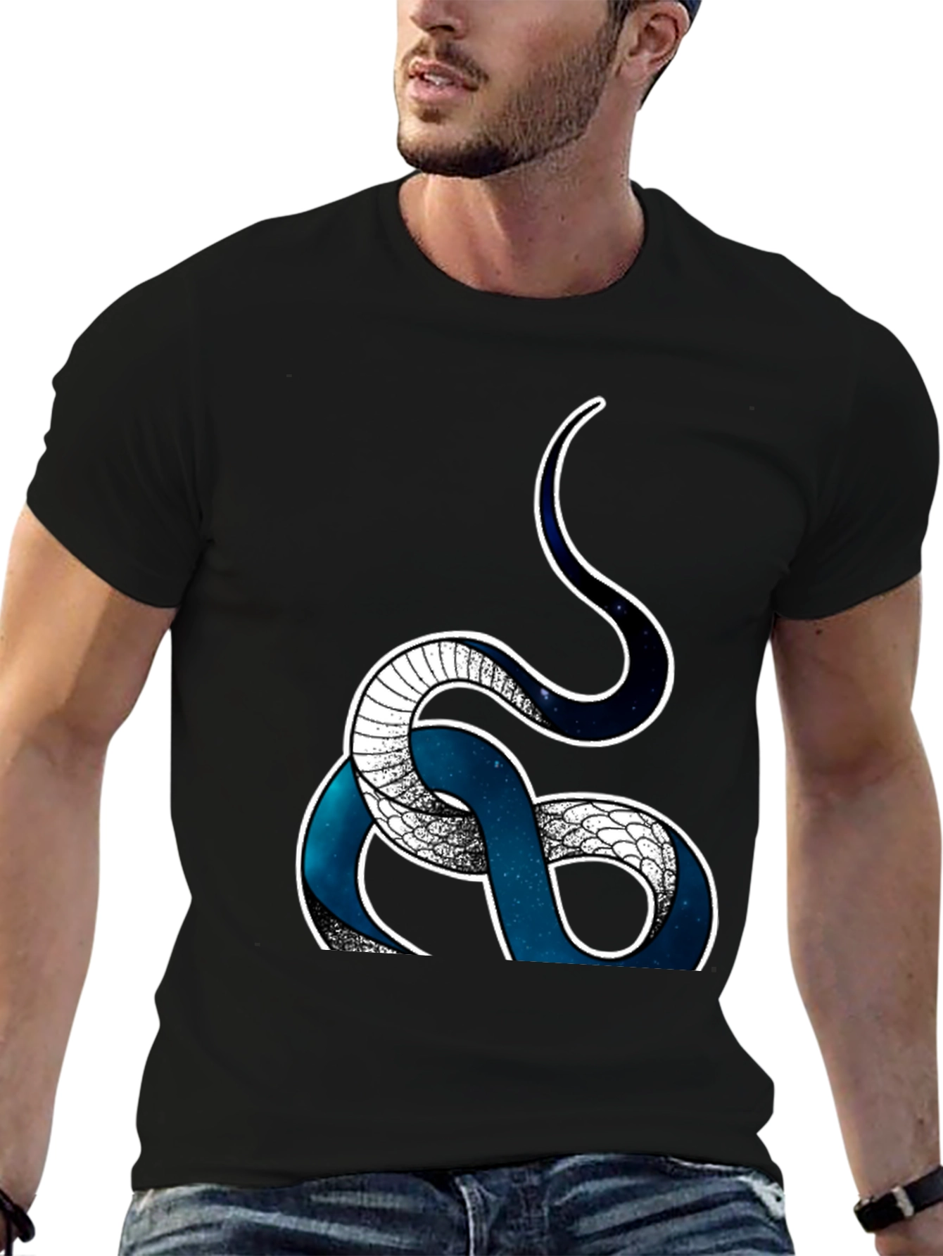 Serpent T-Shirt - Galaxy Snake Graphic Tee