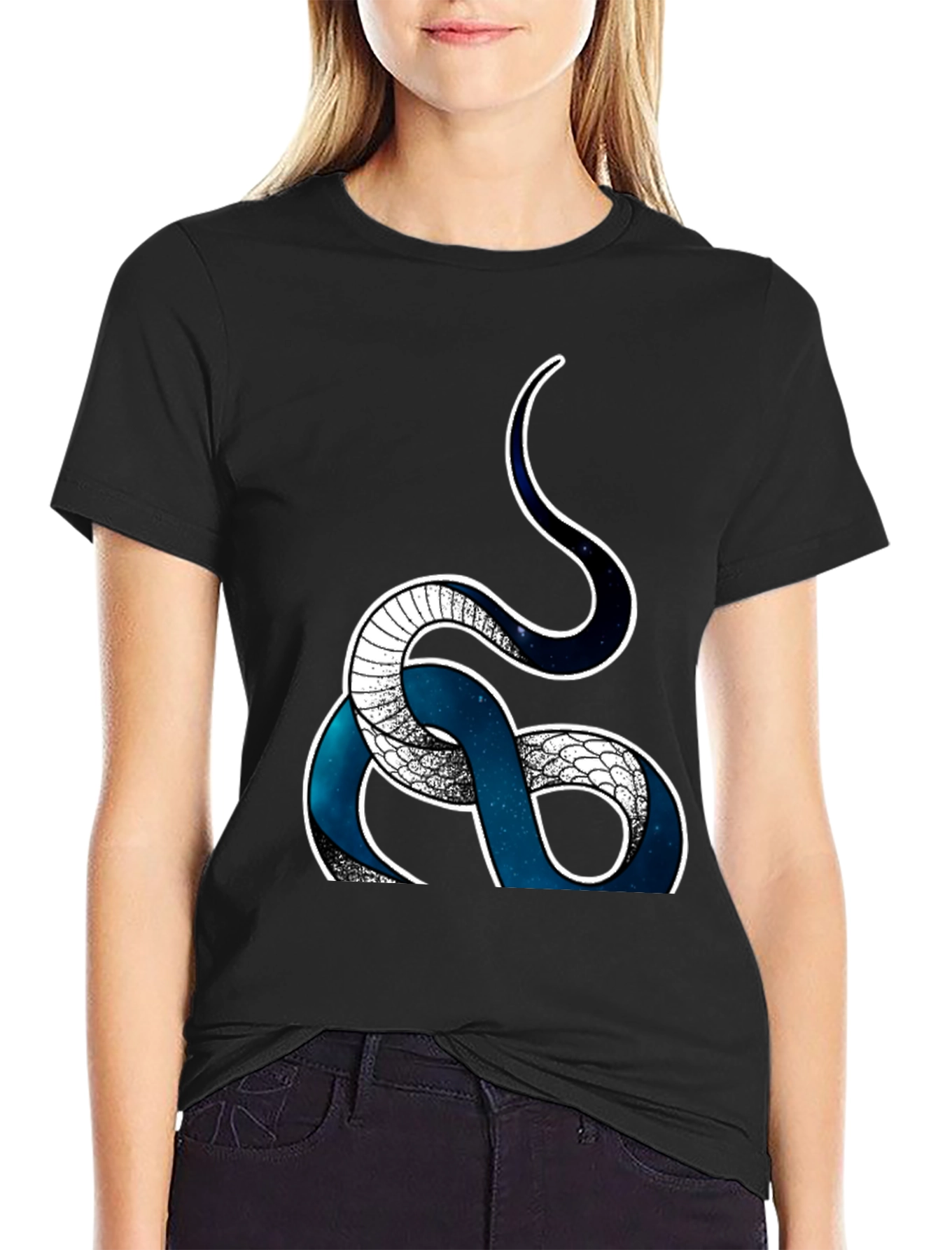 Serpent T-Shirt - Galaxy Snake Graphic Tee