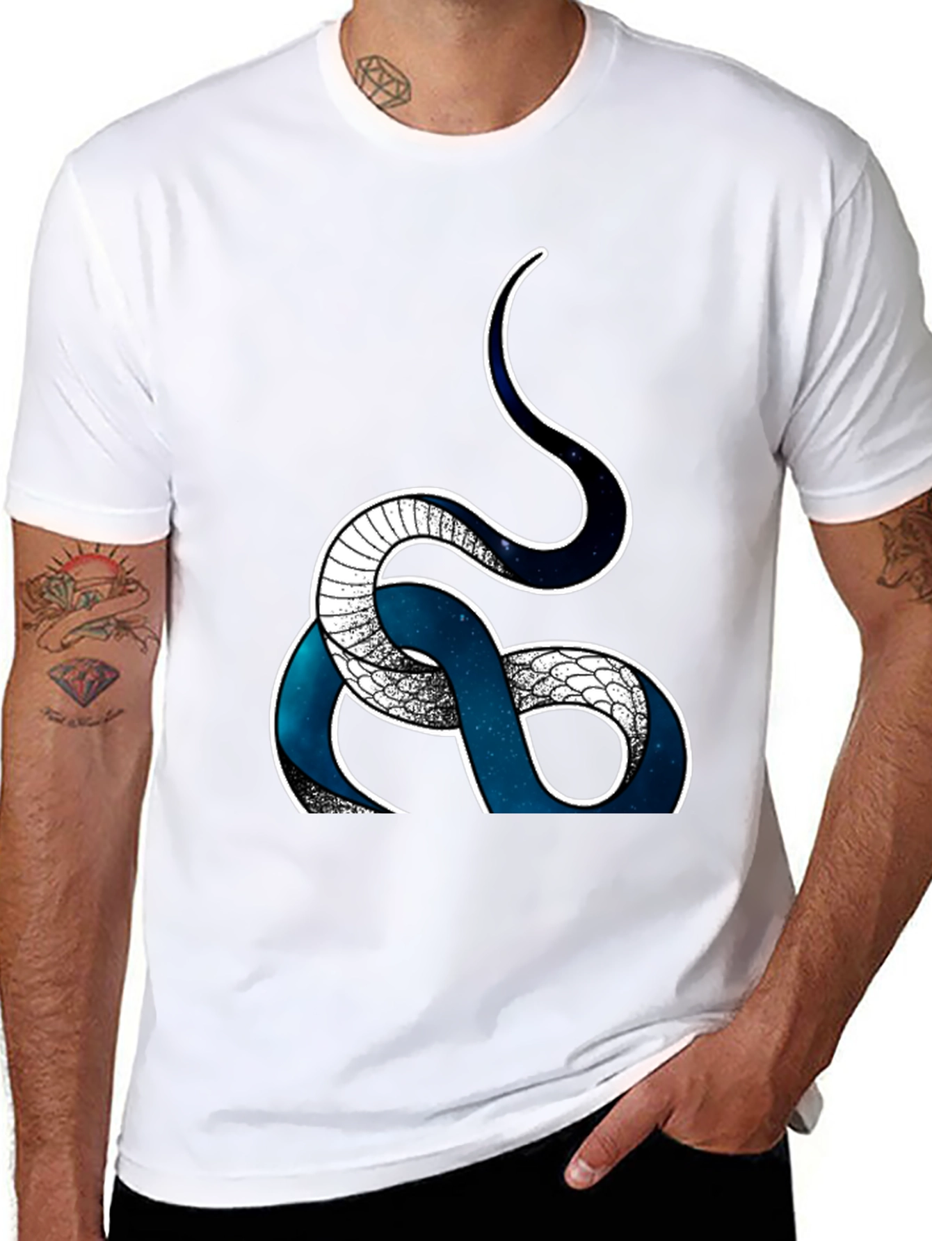 Serpent T-Shirt - Galaxy Snake Graphic Tee