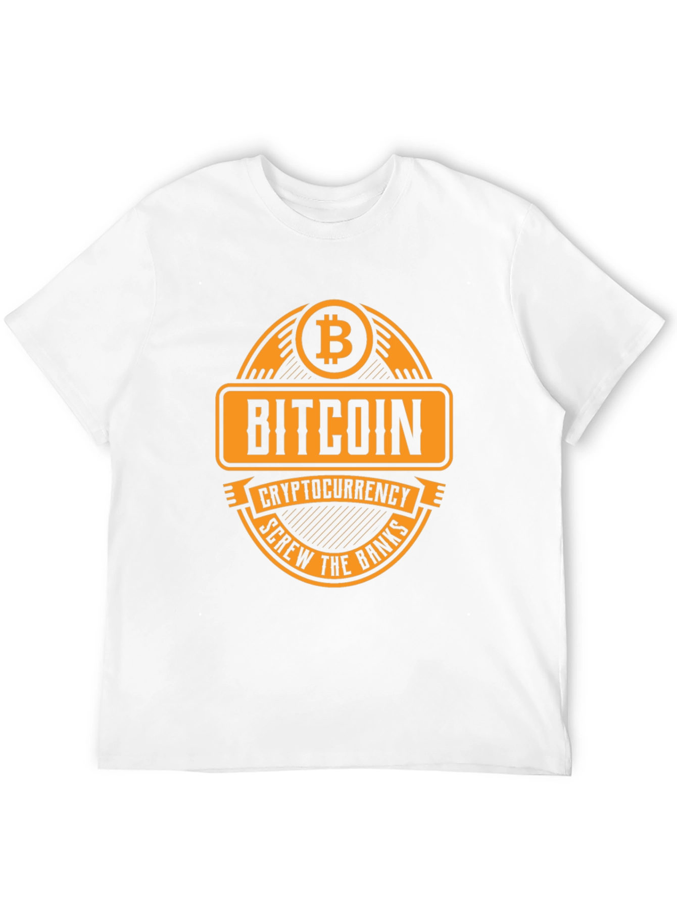 Bitcoin Cryptocurrency T-Shirt - Screw the Banks
