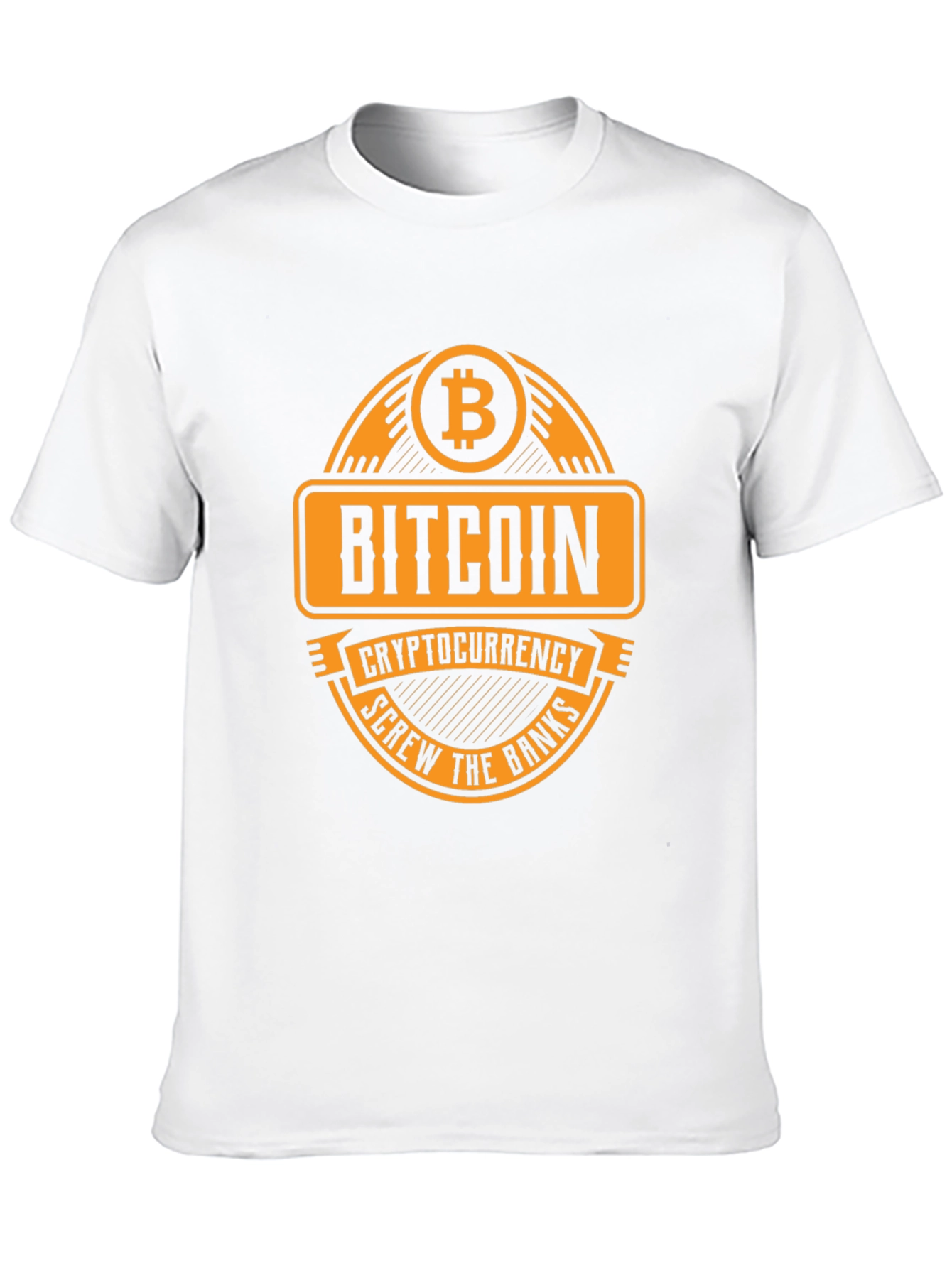 Bitcoin Cryptocurrency T-Shirt - Screw the Banks