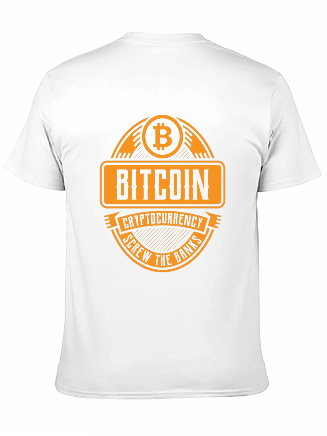 Bitcoin Cryptocurrency T-Shirt - Screw the Banks