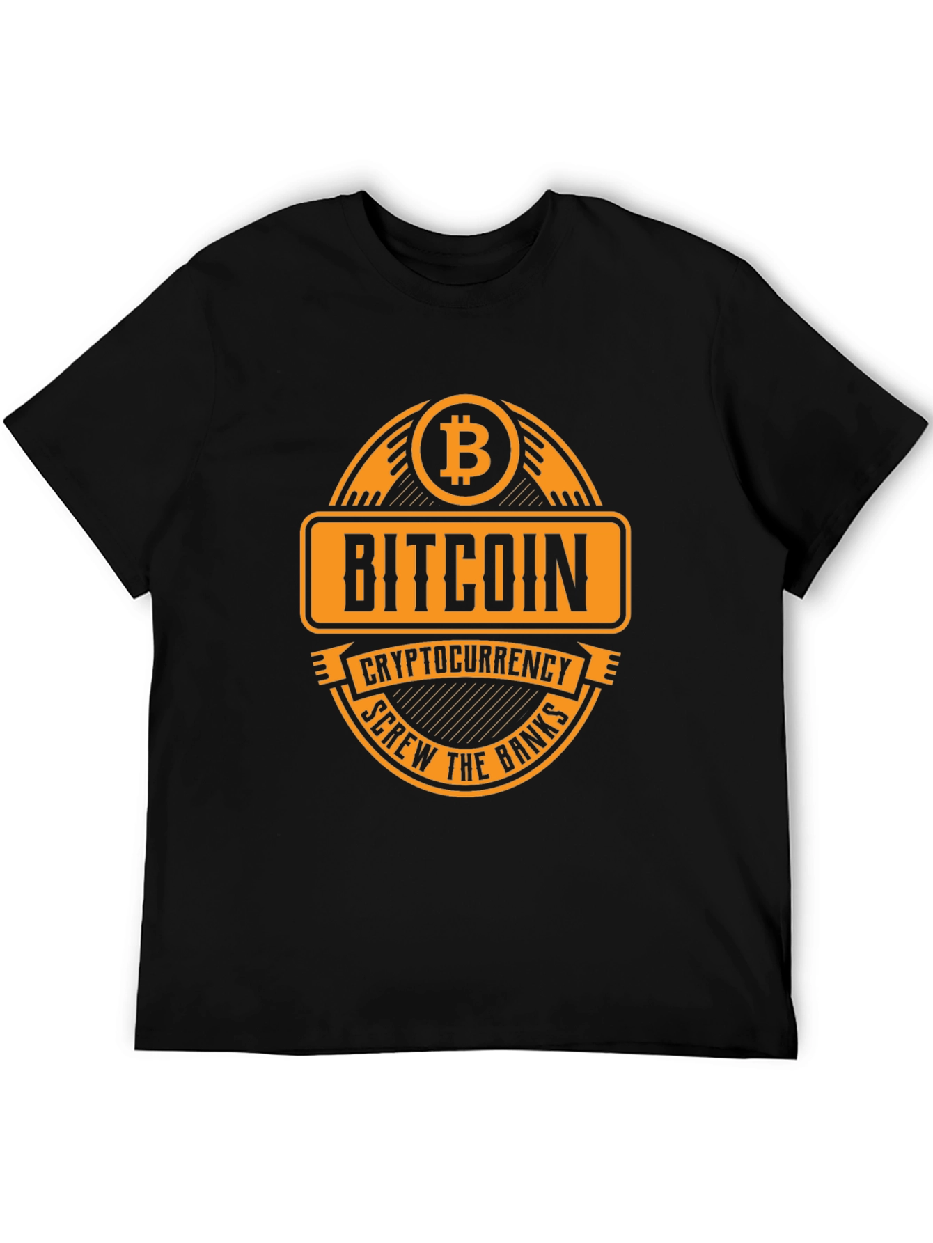 Bitcoin Cryptocurrency T-Shirt - Screw the Banks