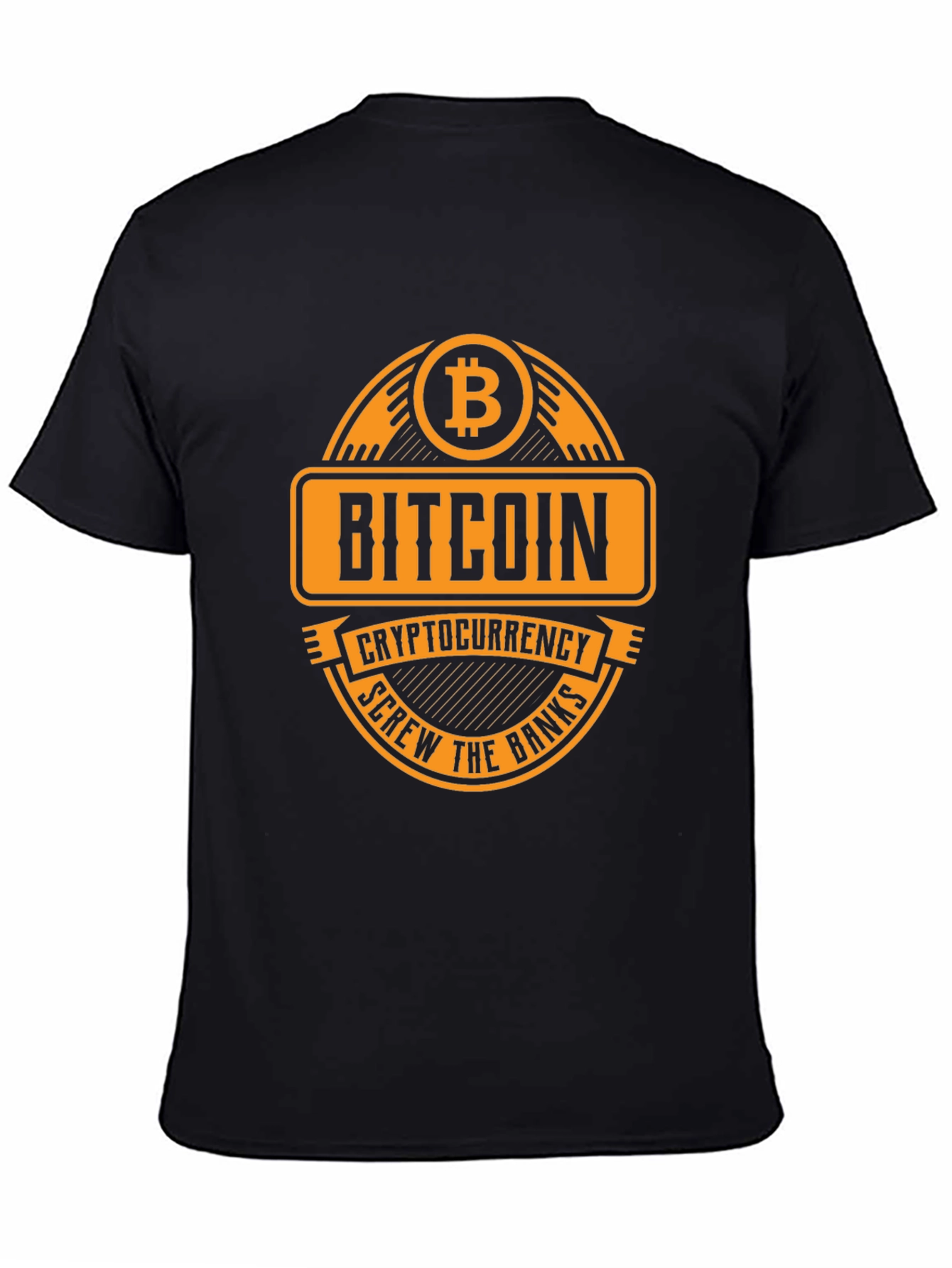 Bitcoin Cryptocurrency T-Shirt - Screw the Banks