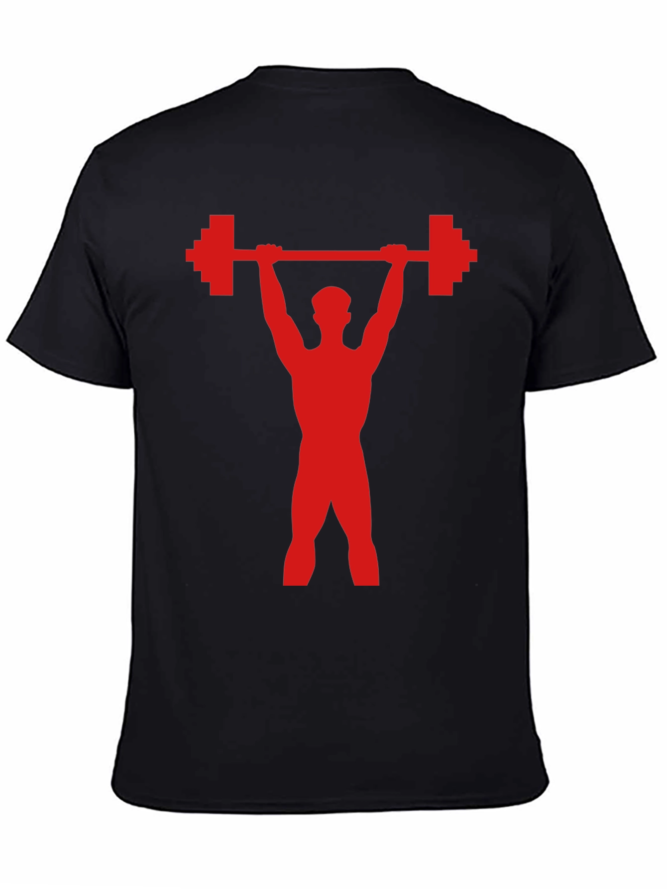 Weightlifter Graphic Tee - Pixel Powerlift Design