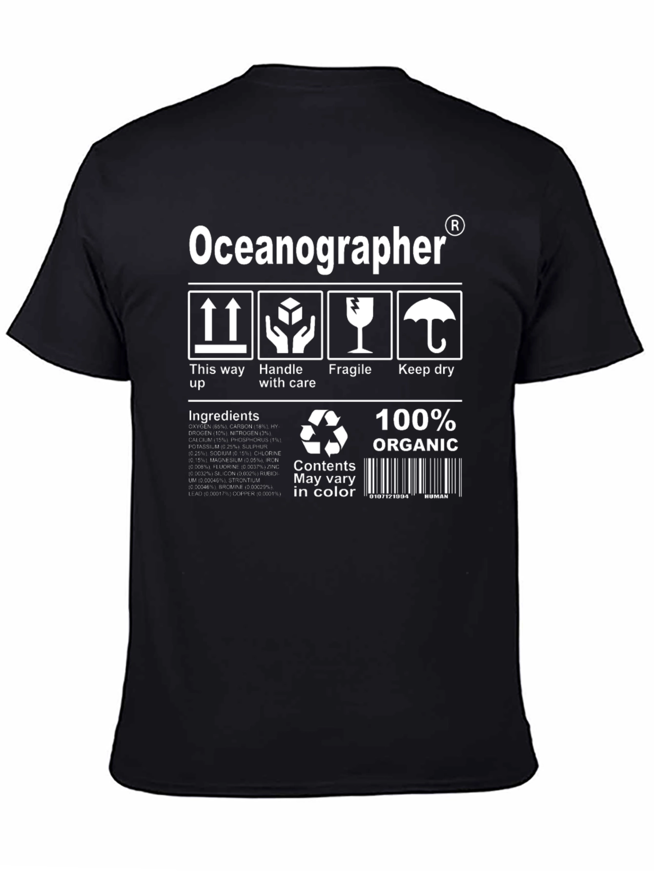 Oceanographer Organic Graphic Tee
