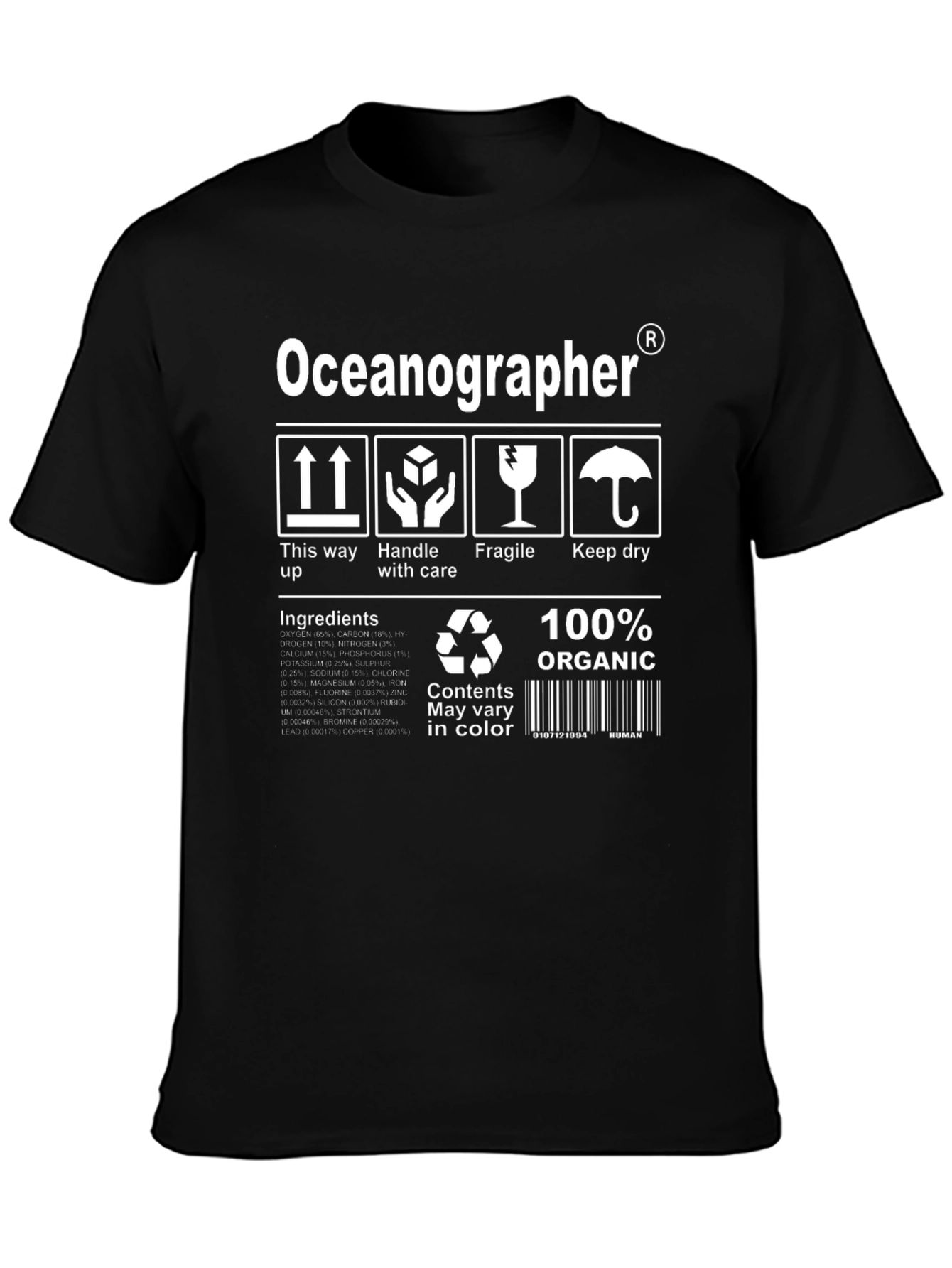 Oceanographer Organic Graphic Tee