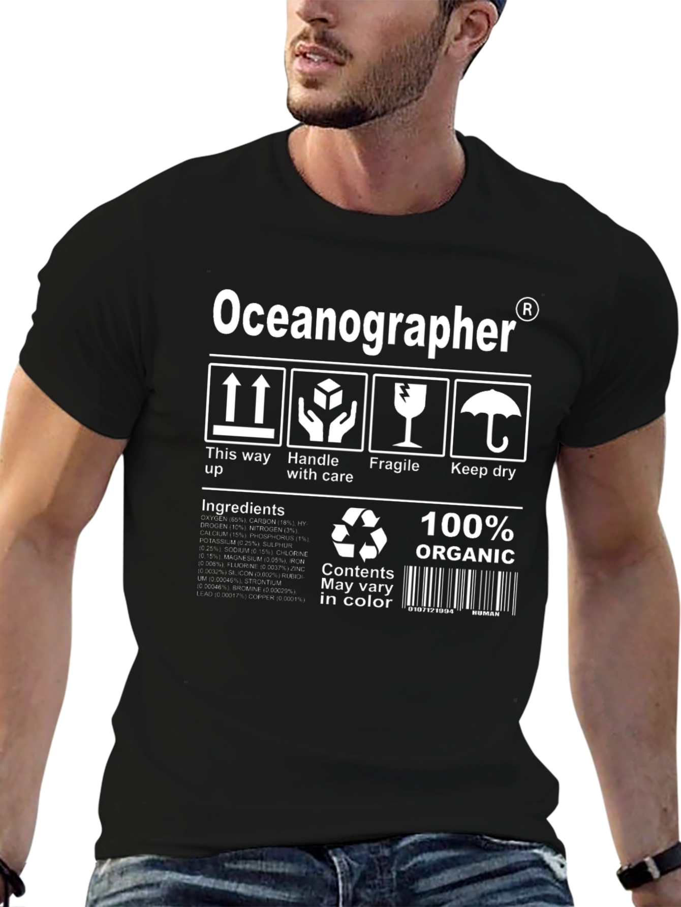 Oceanographer Organic Graphic Tee
