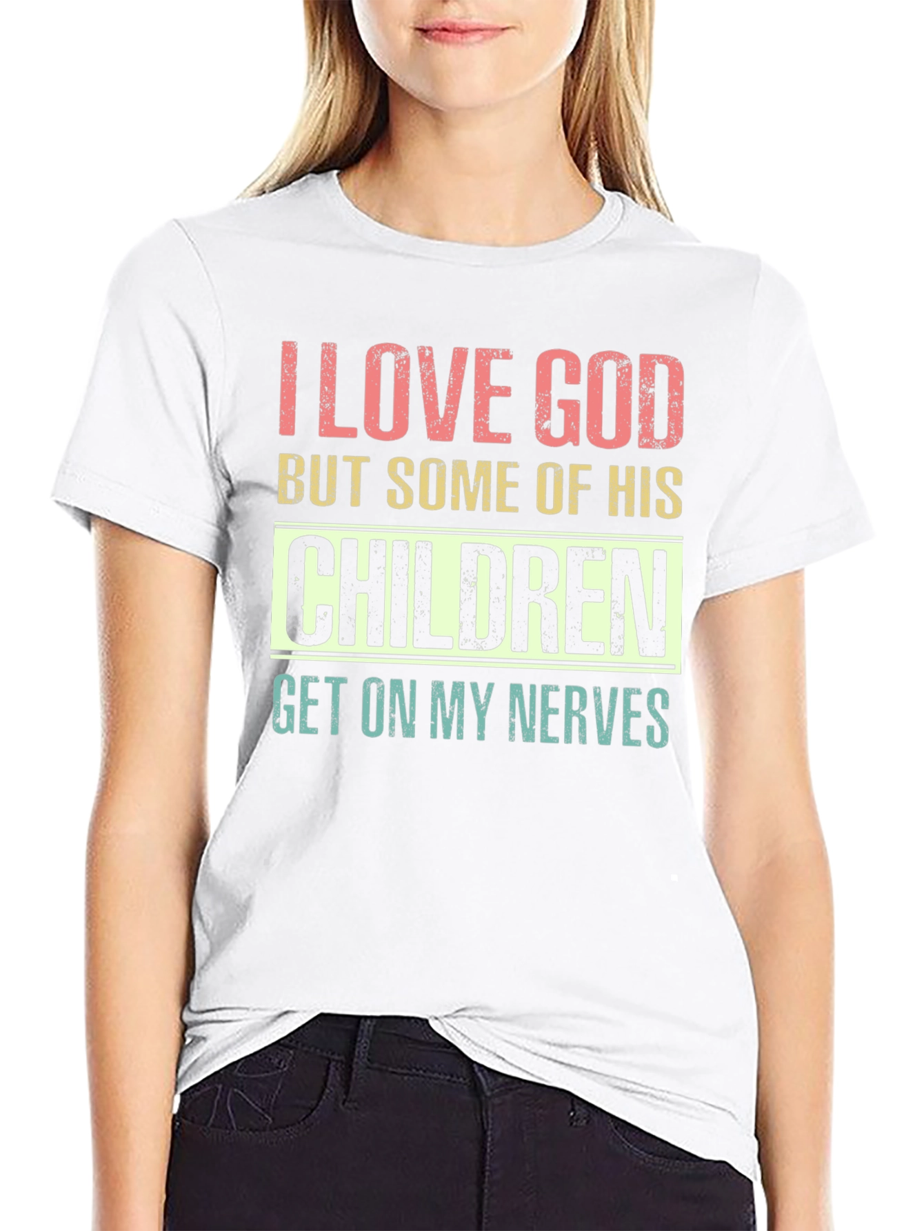 I Love God Humor Graphic T-Shirt