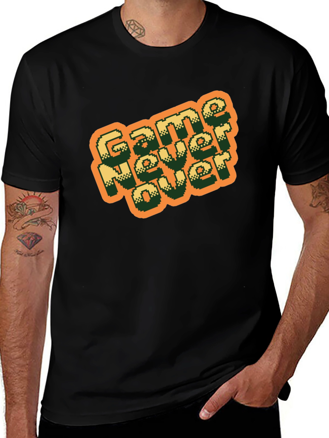 Game Never Over Retro Pixel Tee