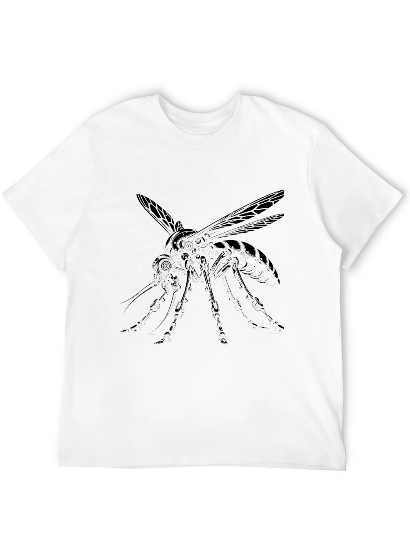 Black Mosquito Graphic Tee for Men