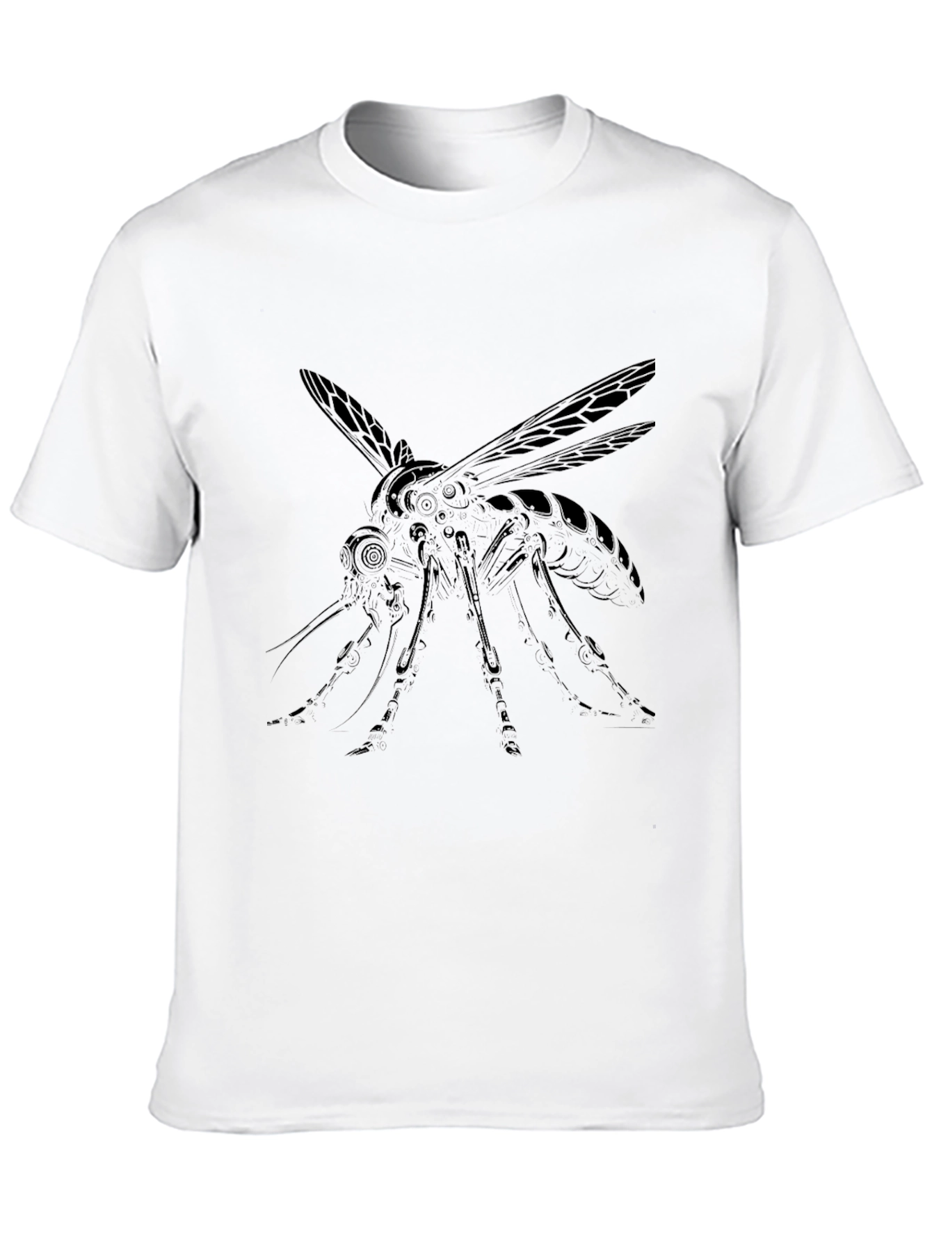 Black Mosquito Graphic Tee for Men
