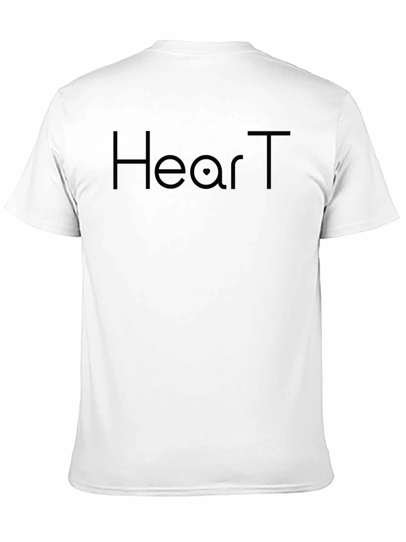 HearT Black T-Shirt - Modern Minimalist Design
