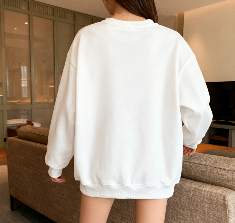 Motivational 'BACK TO THE GYM' Graphic Sweatshirt