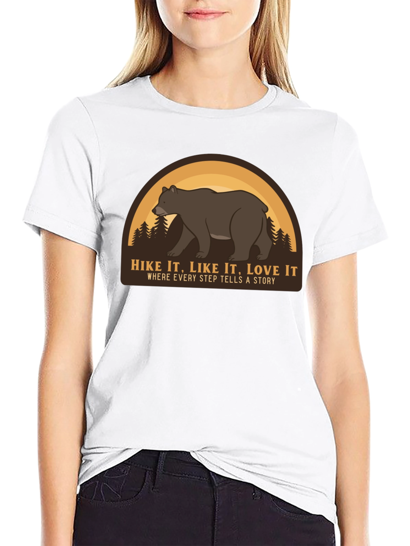 Hike It Like It Love It Black T-Shirt