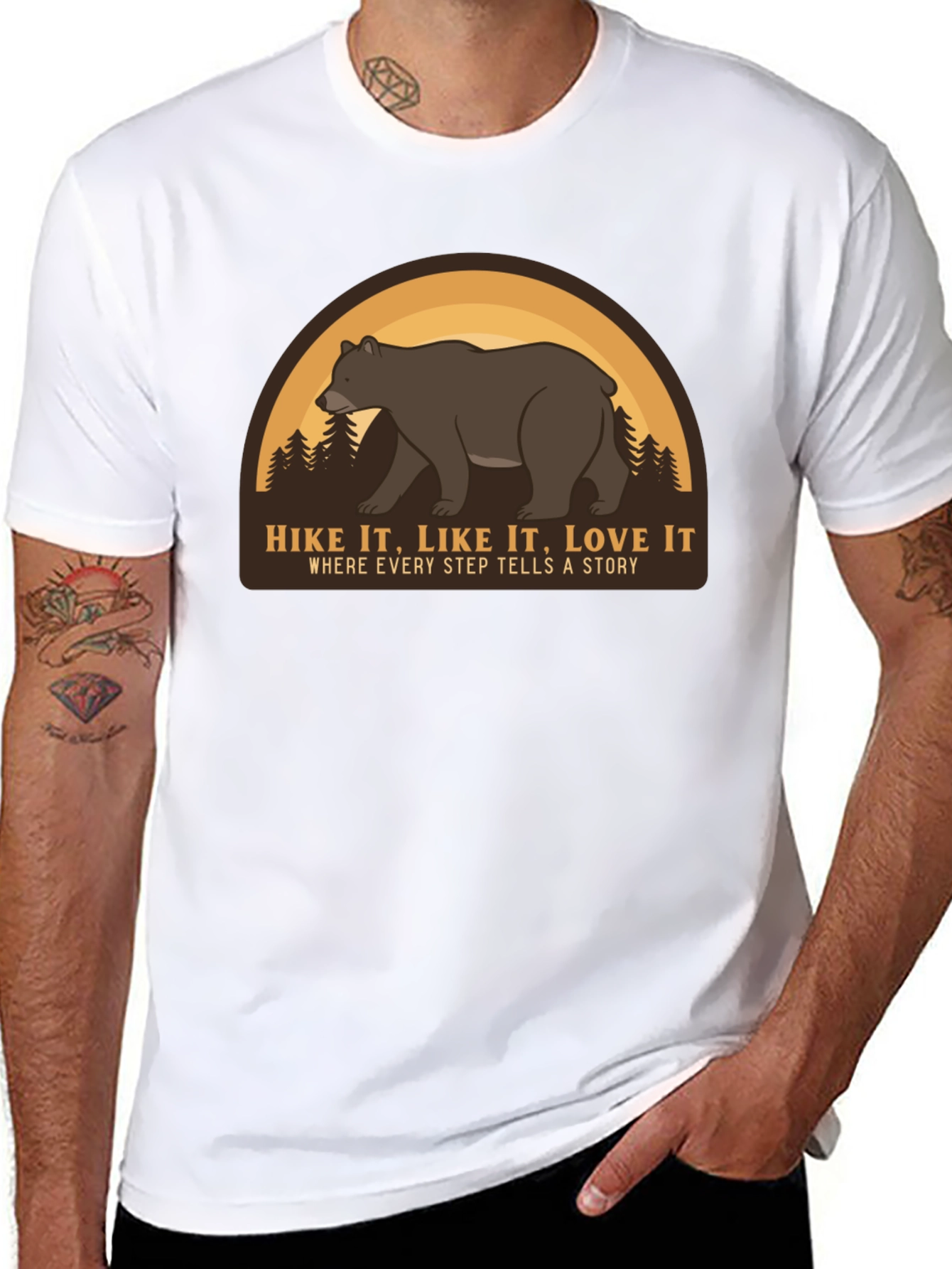 Hike It Like It Love It Black T-Shirt