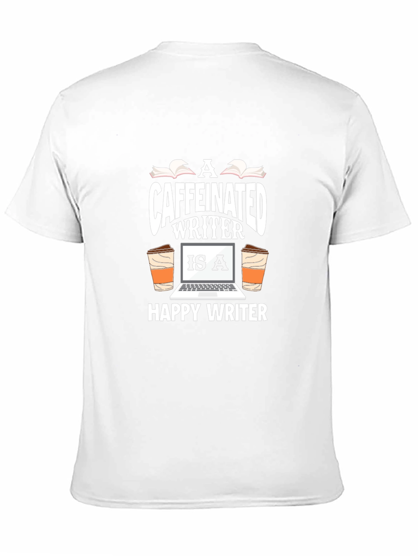 Caffeinated Writer Graphic T-Shirt